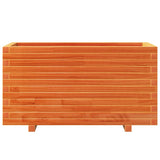 Garden Planter Wax Brown 90x40x49.5 cm Solid Wood Pine 847375