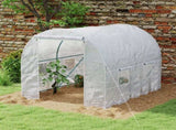 245 x 200cm Polytunnel Greenhouse - White T3398P320033