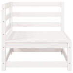 Garden Corner Sofas 2 pcs White Solid Wood Pine 805676