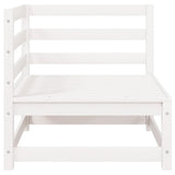 Garden Corner Sofas 2 pcs White Solid Wood Pine 805676
