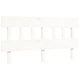 Bed Frame without Mattress White 160x200 cm Solid Wood 3195167