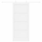 Sliding Door ORKDAL White 86 x 198.5 cm Solid Pine Wood 3333427