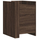 Bedside Cabinet Brown Oak 45x50x65 cm Engineered Wood 848310