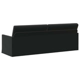 3 Seater Sofa Black 220 x 81 x 82 cm Velvet 42041159