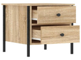 Bedside Cabinet Sonoma Oak 40x42x50 cm Engineered Wood 825985