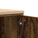 Garage Storage Cabinet Old Wood 60x51x85 cm Solid Wood Pine 860578