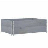 Garden Planter Grey 120x80 cm Solid Wood Pine 3295849