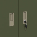 Storage Cabinet Olive Green 90 x 40 x 90 cm Steel 891644