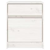 ZNTS Bedside Cabinets 2 pcs White 40x31x50 cm Solid Pinewood 808126