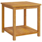 ZNTS Side Table Solid Acacia Wood 45x45x45 cm 44128