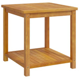 ZNTS Side Table Solid Acacia Wood 45x45x45 cm 44128