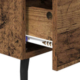 Bedside Cabinet Old Wood 40 x 35 x 47.5 cm Engineered Wood 882042