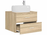 Wall-Mounted Sink Vanity Sonoma Oak 49.5 x 44.5 x 66 cm 890312