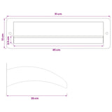 Pool Waterfall with LED Stainless Steel 304 51 x 26 x 13 cm 42040592
