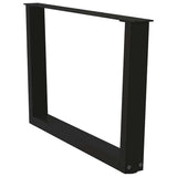 Coffee Table Legs V-Shape 2 pcs Black 70x cm Steel 4012636