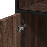 Bathroom Cabinet Brown Oak 35x37.5x100 cm Engineered Wood 849243
