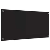 Kitchen Backsplash Black 100 x 50 cm Tempered Glass 42018042