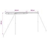 148138 Camper & Caravan Awning 2,4x2x2,15 m Beige