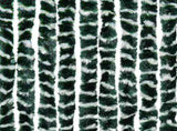 325447 Insect Curtain Green and White 100x220 cm Chenille