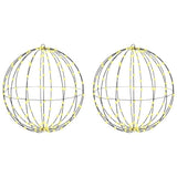 Ball with 384 LEDs 2 pcs Warm white 59.5 x 59.5 x 63 cm Metal 42019112