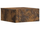 Wall-Mounted Side Table 2 pcs Smoked Oak 34.5 x 33 x 20 cm 898776
