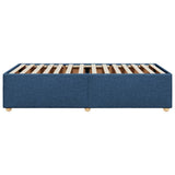 Bed Frame without Mattress Blue 100x200 cm Fabric 3284714