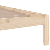 Bed Frame without Mattress Solid Wood 180x200 cm Super King Size 814769