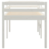 High Sleeper Bed without Mattress White 80x200 cm Solid Wood Pine 821610