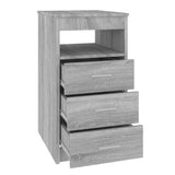 Drawer Cabinet Grey Sonoma Engineered wood Compact Drawer Cabinet 815094