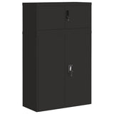 File Cabinet Black 90x40x145 cm Steel 3188324