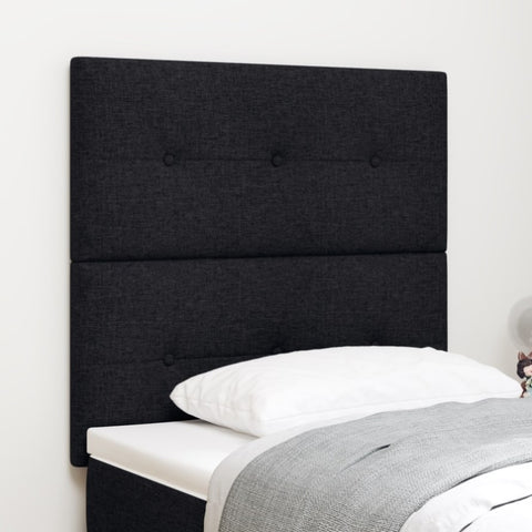 ZNTS LED Headboard with LED Strip Lights with Headboard Black 100 cm Fabric 3338412