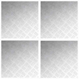 Stair Tread Square 4 pcs Silver 50 x 50 cm Aluminium 4104344