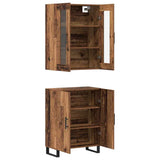 Highboard 2 pcs Old wood Engineered wood 3394521
