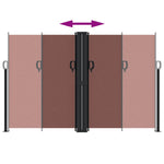 Retractable Side Awning Brown 160x1000 cm 4004734