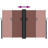 Retractable Side Awning Brown 160x1000 cm 4004734