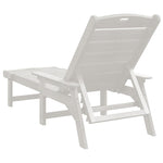 Sun Lounger White 73.5 x 92 x 90cm HDPE 42006637