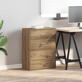 Cabinets with 2 Drawers 2 pcs Artisan Oak 60x31x40 cm Engineered Wood 858838