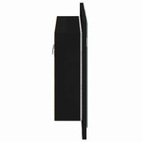 LED Bathroom Mirror Cabinet Black 60x12x45 cm Acrylic 804957