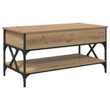 Coffee Table Artisan Oak 100 x 50 x 50 cm Engineered Wood 883042
