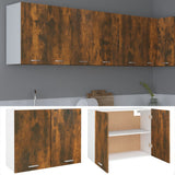 Hanging Cabinet Smoked Oak 80x31x60 cm Engineered Wood 815588