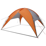 Camping Tent with Rainfly Water-resistant Dome Grey and Orange 42028527