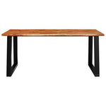 ZNTS Dining Table with Live Edge 180x90x75 cm Solid Wood Acacia 353291