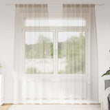 Voile Curtain with Curtains 2 pcs Sand 260 x 140 cm Polyester 4108021