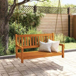 Garden Swing Bench Brown 119 x 35 x 47cm Solid Acacia wood 4105521