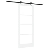 Sliding Door Manual ORKDAL White 86 x 211 cm Wood and metal 3332202