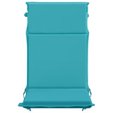 High Back Chair Cushion GEMERT 2 pcs 100% Polyester Turquoise 945768