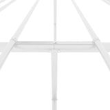 Metal Bed Frame without Mattress White 135x190cm 350912
