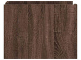 Bedside Cabinet Brown Oak 45x50x50 cm Engineered Wood 848303