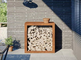 Firewood Rack 60x40x80 cm Weathering Steel 851002