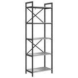 Bookshelf Grey Sonoma 56 x 34 x 171 cm Engineered Wood 883865